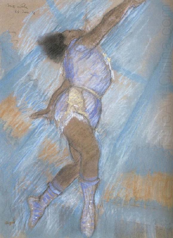 Edgar Degas Preparatory drawing for Miss La La at the cirque Fernando china oil painting image